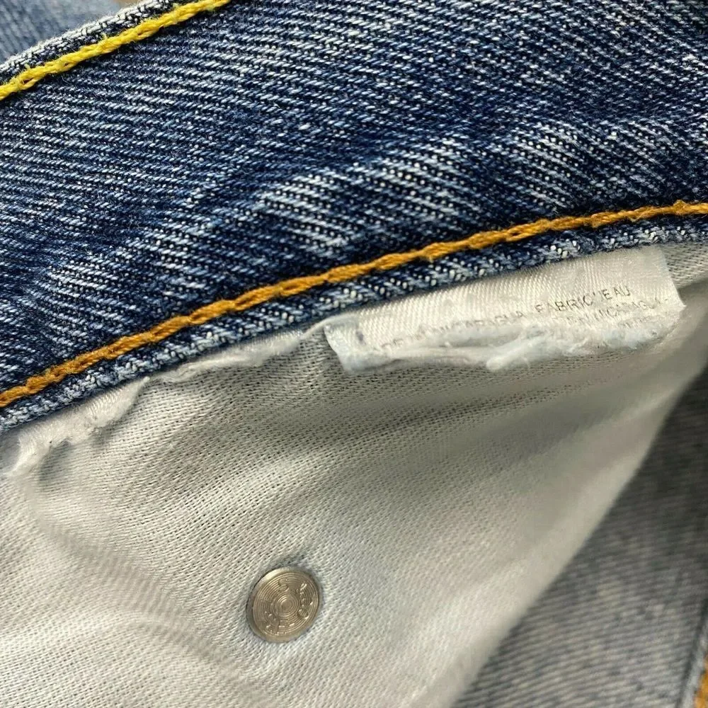 Levis 550 Relaxed Fit‎ Tapered Men's 46 x 30 Medium Wash Blue Jeans Zip